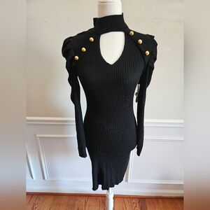 Alison Andrew's Gold Studded Sweater Dress